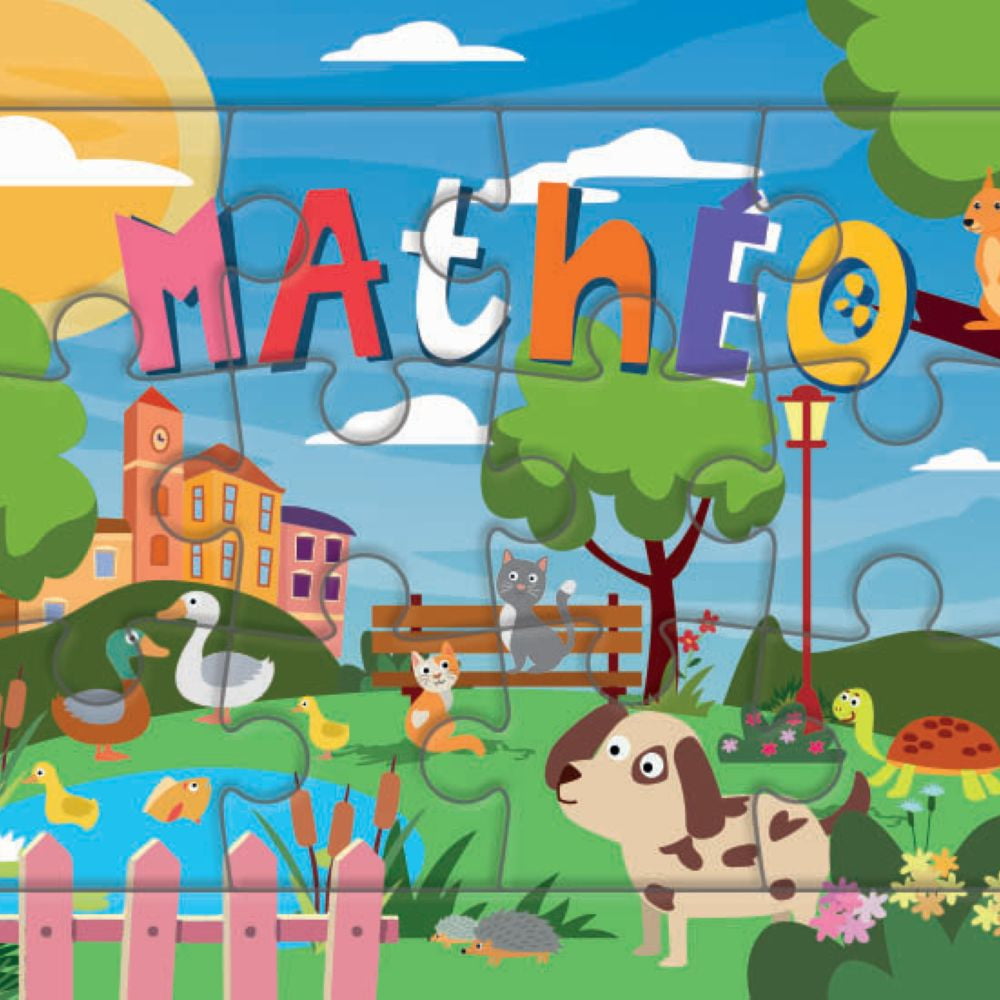 Puzzle 1er âge "Le Puzzle de ton Prénom" Mathéo