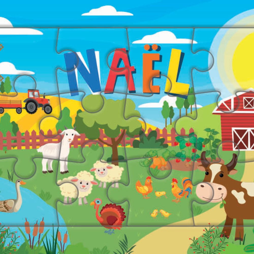 Puzzle 1er âge "Le Puzzle de ton Prénom" Naël
