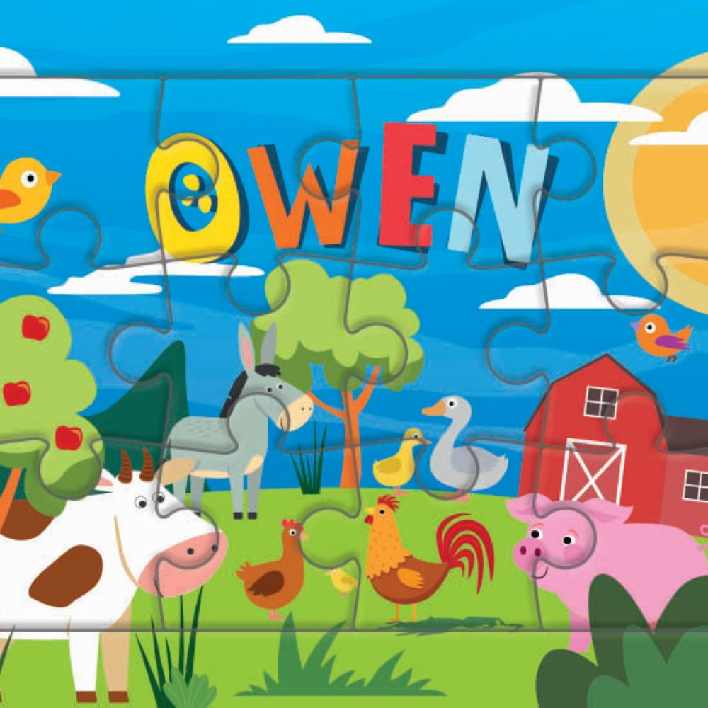 Puzzle 1er âge "Le Puzzle de ton Prénom" Owen