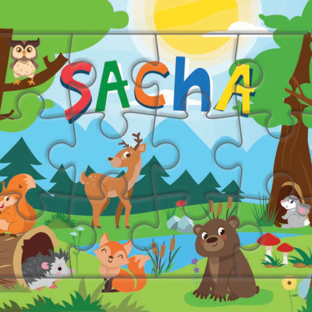 Puzzle 1er âge "Le Puzzle de ton Prénom" Sacha