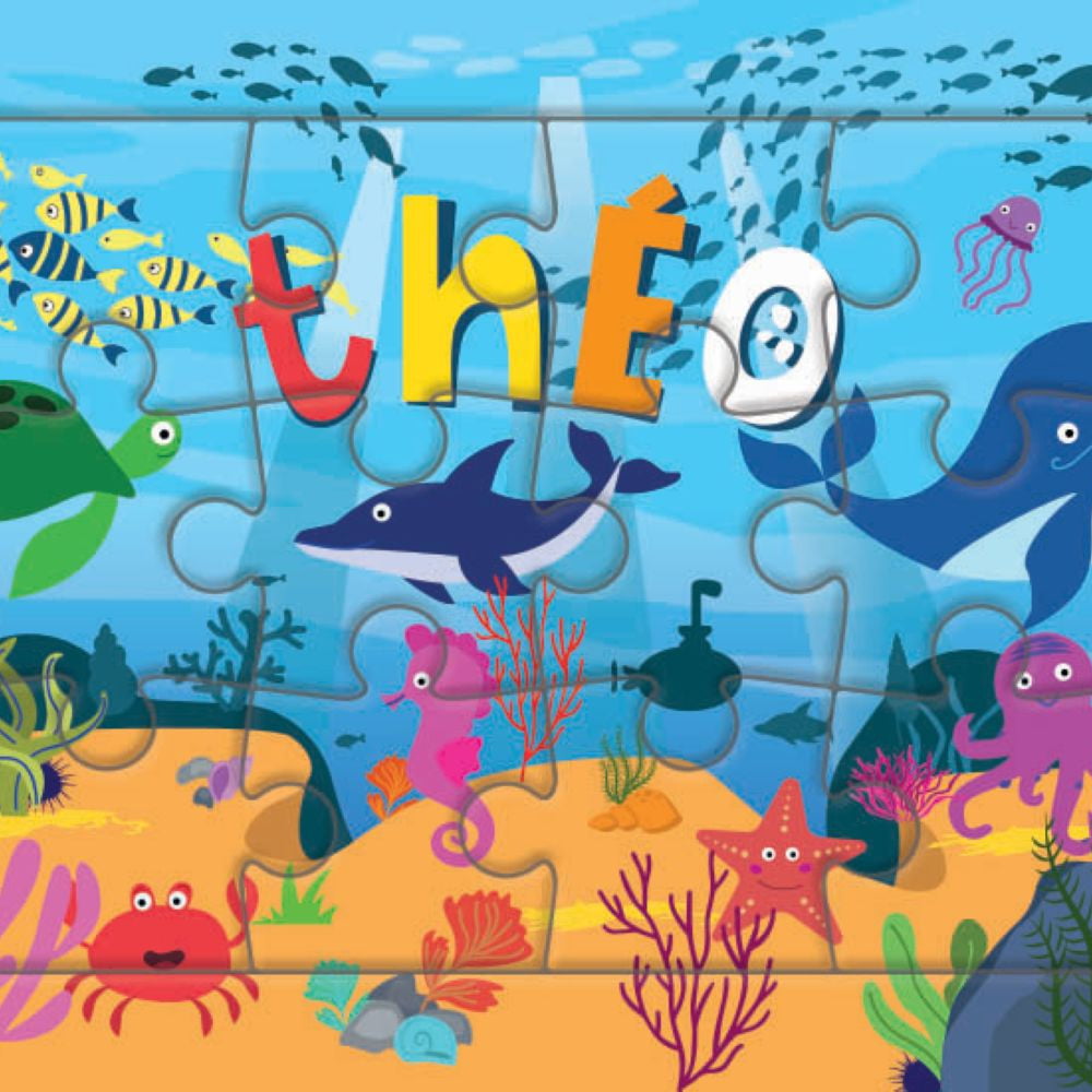 Puzzle 1er âge "Le Puzzle de ton Prénom" Théo