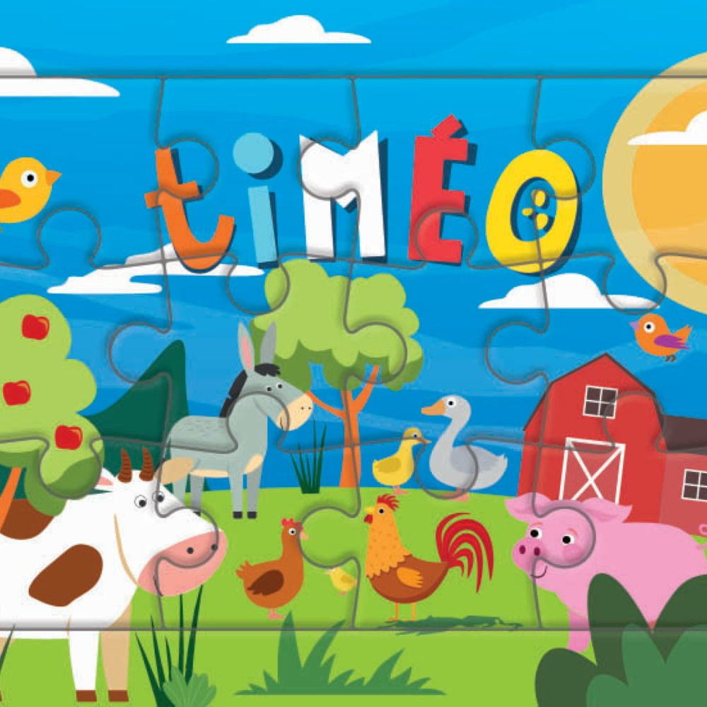 Puzzle 1er âge "Le Puzzle de ton Prénom" Timéo