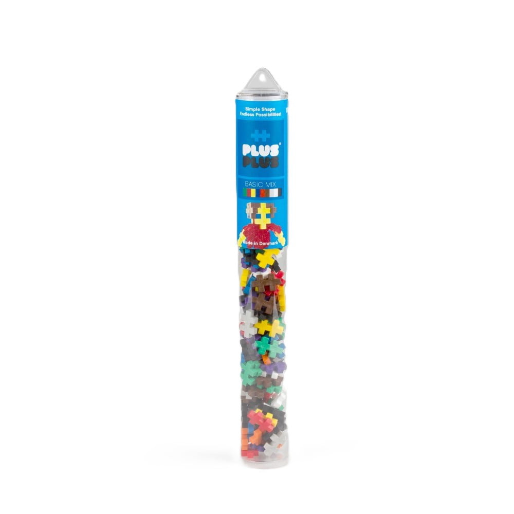 Plus-Plus Tube Transparent Classic 100 pièces - Jeu de construction dès 5 ans