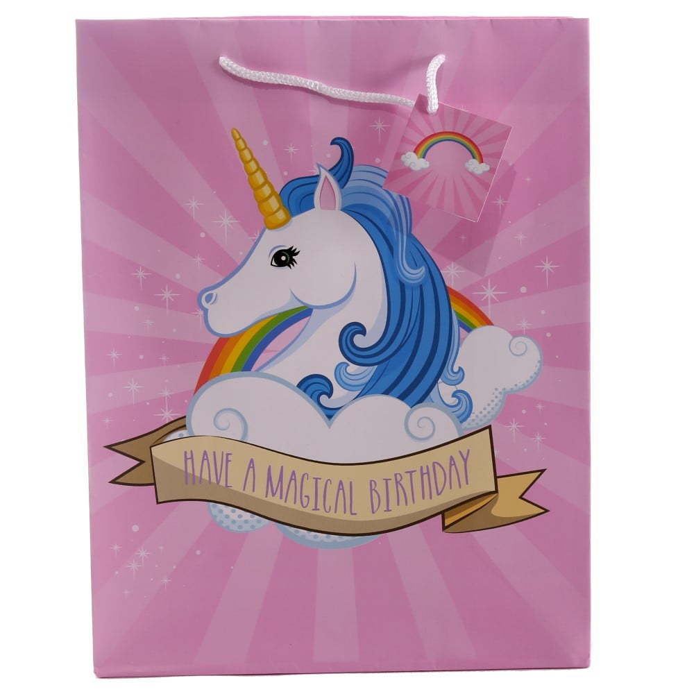 Sac cadeau licorne Grand