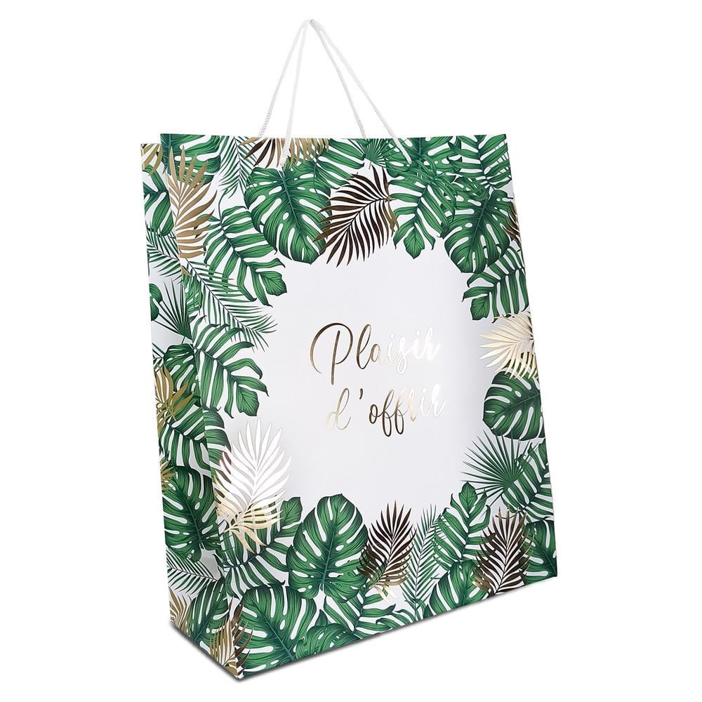 Sac cadeau Plaisir d'offrir Tropical Grand modèle