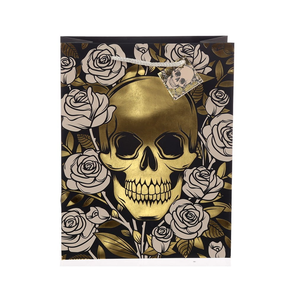 Sac cadeau Skulls and roses Grand