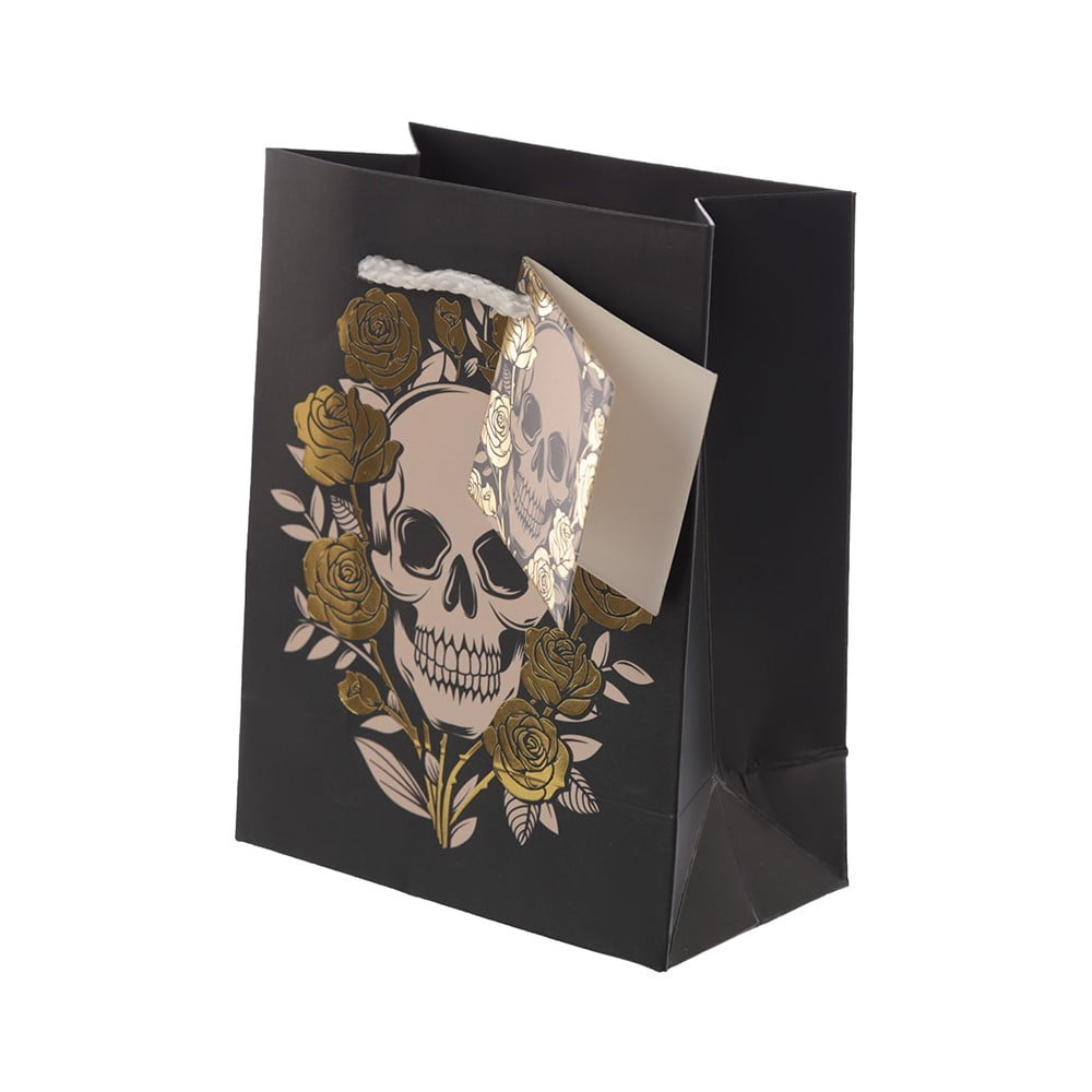 Sac cadeau Skulls and roses Petit