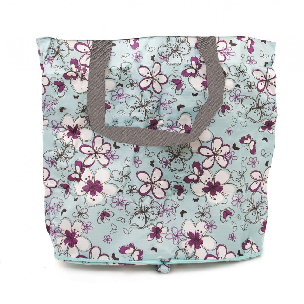 Sac shopping pliable personnalisé en bouteilles plastiques recyclées -  39x41x10cm - INZE POCKET