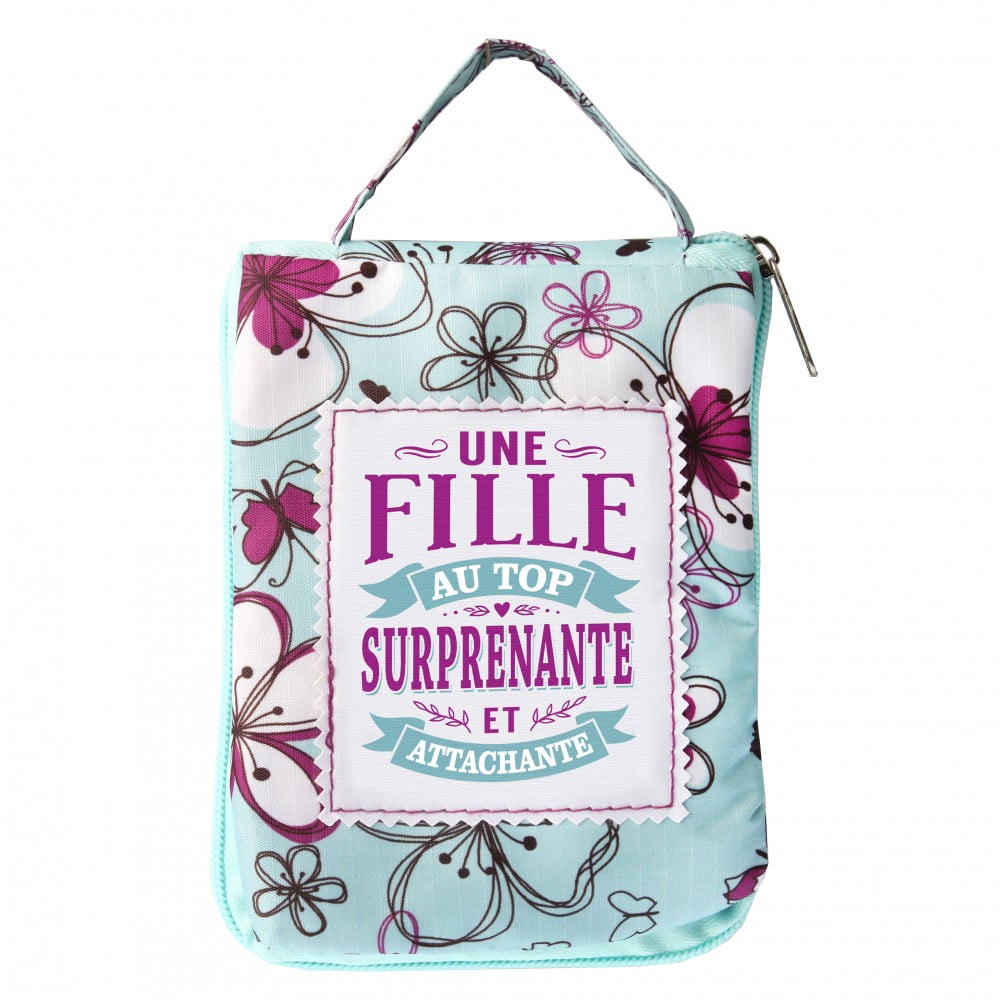Sac shopping pliable personnalisé Fille