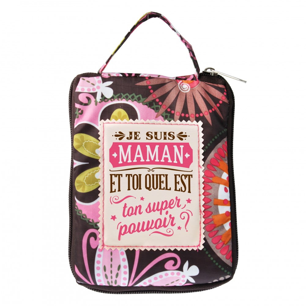 Sac shopping pliable personnalisé Maman 1