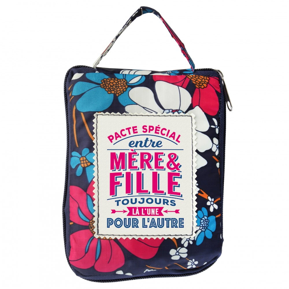 Sac shopping pliable personnalisé Mère et Fille
