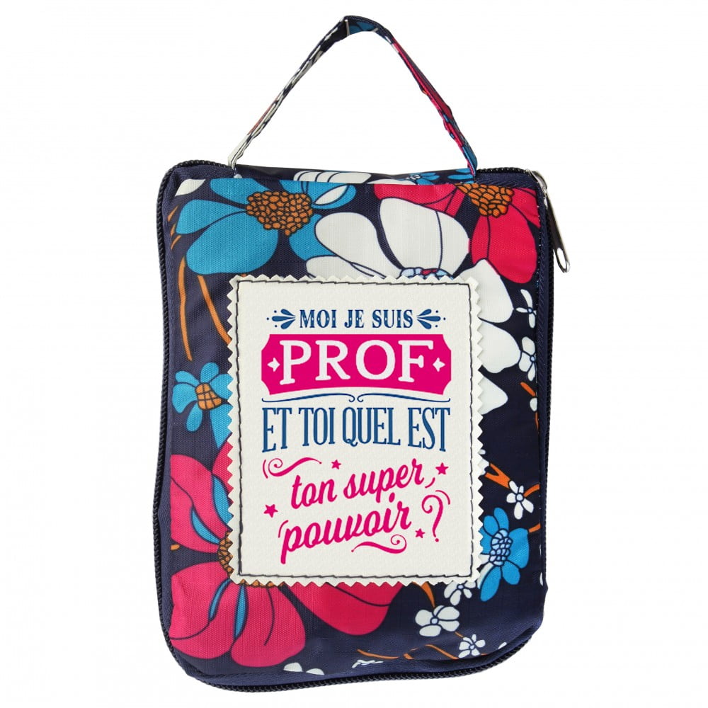 Sac shopping pliable personnalisé Prof