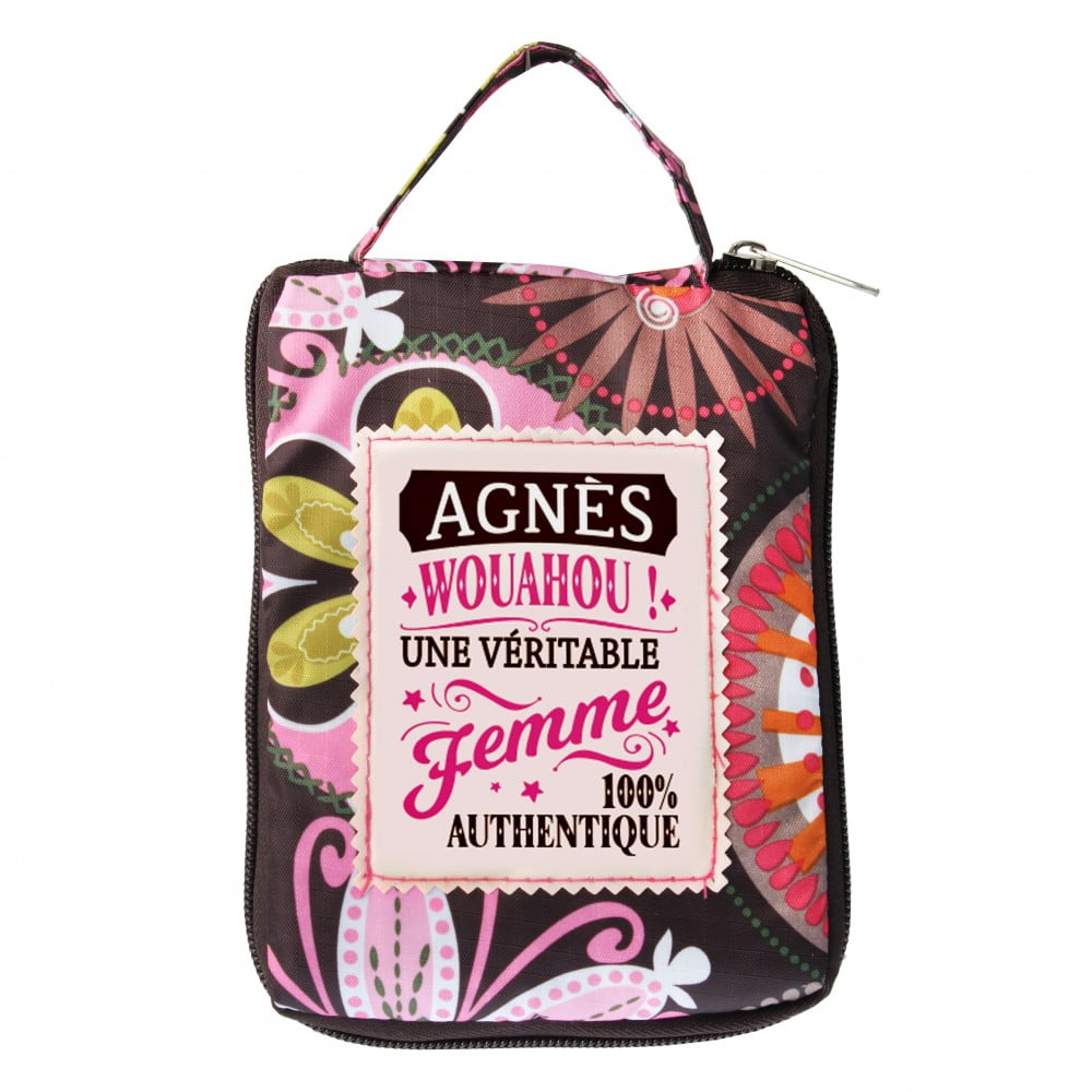 Sac shopping pliable Prénom Agnés