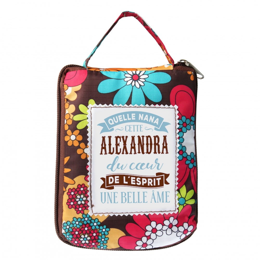 Sac shopping pliable Prénom Alexandra