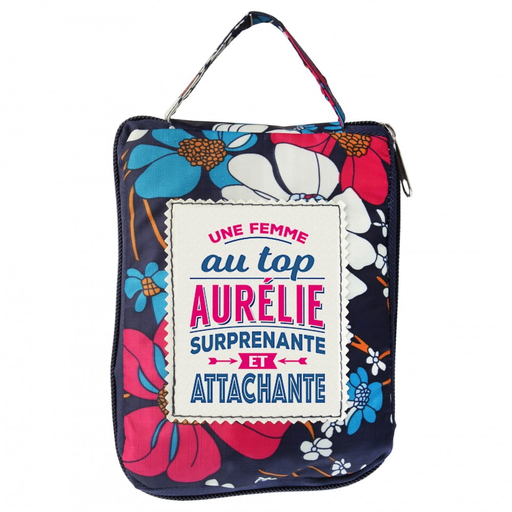 Sac shopping pliable  Prénom Aurélie