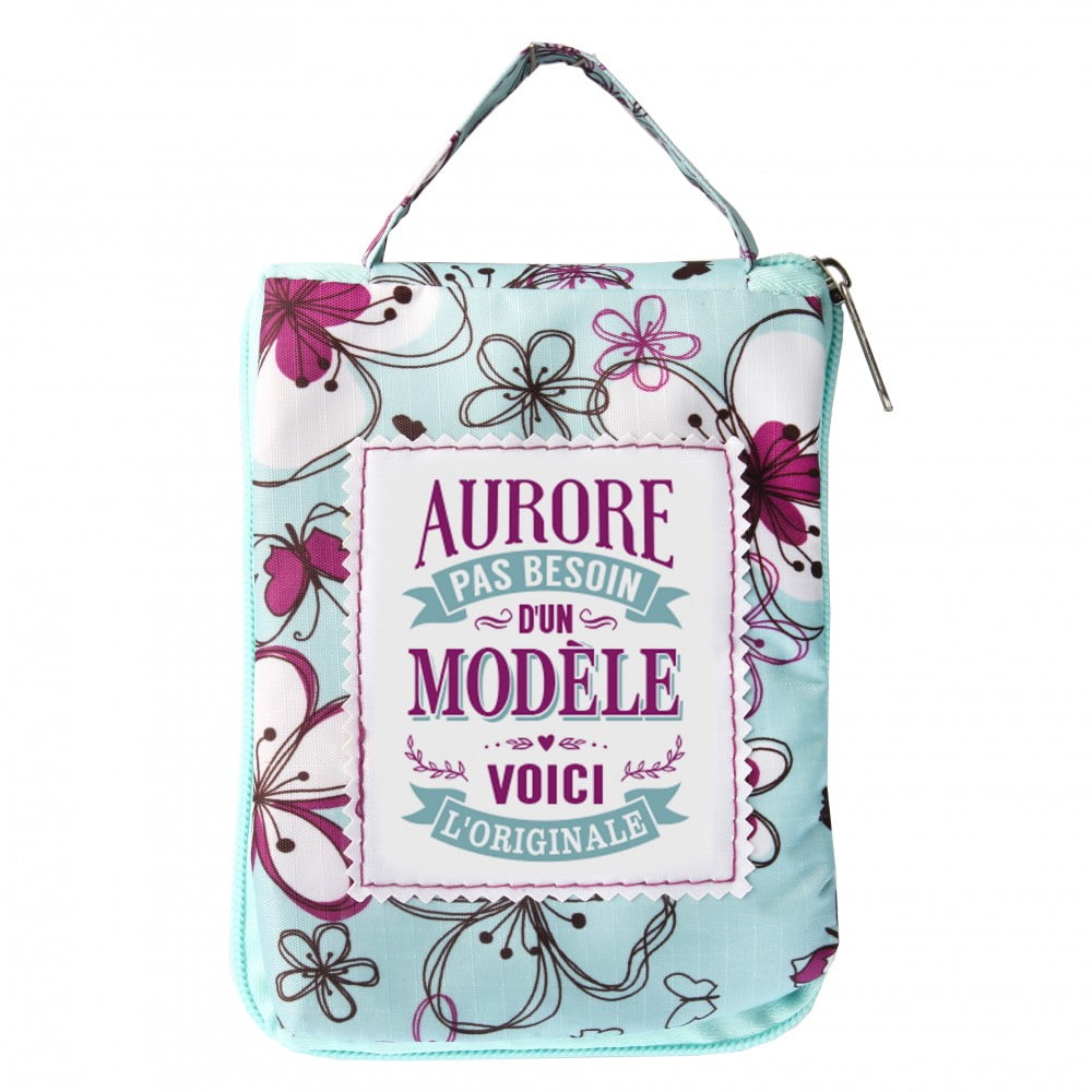 Sac shopping pliable  Prénom Aurore