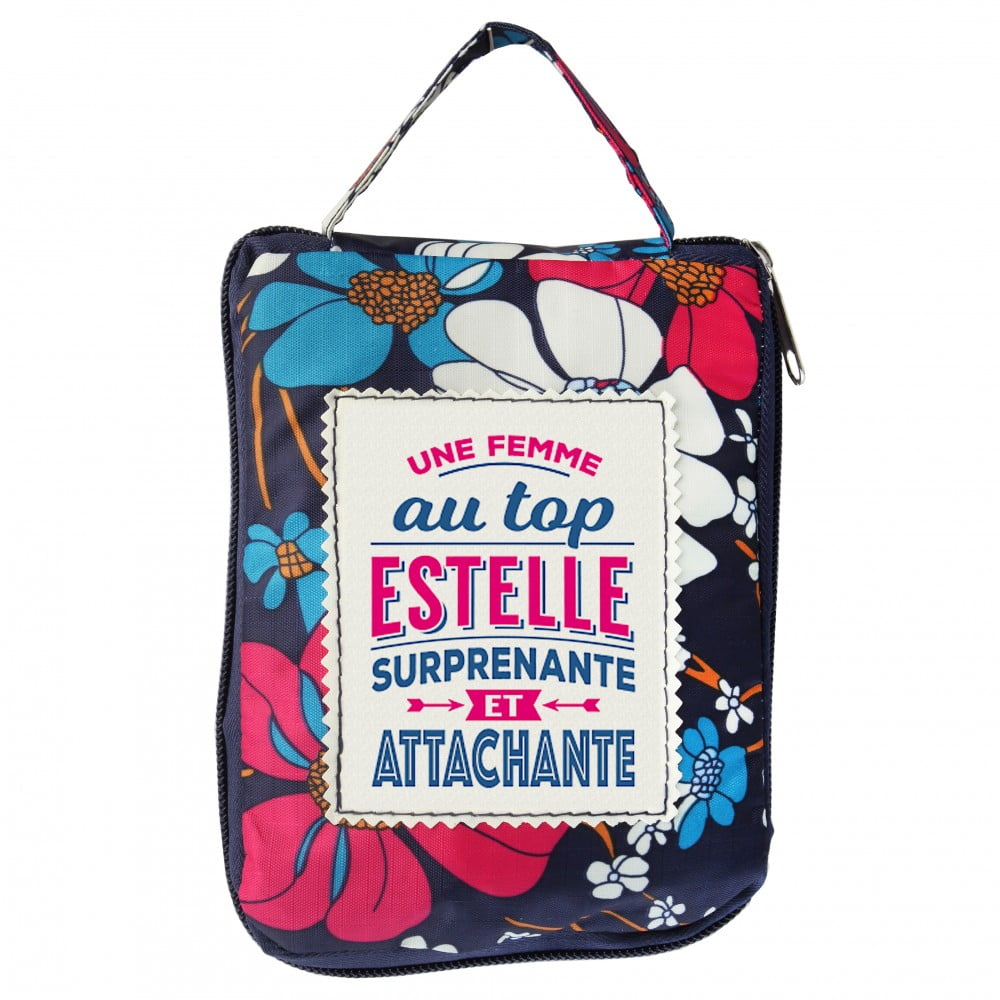 Sac shopping pliable Prénom Estelle