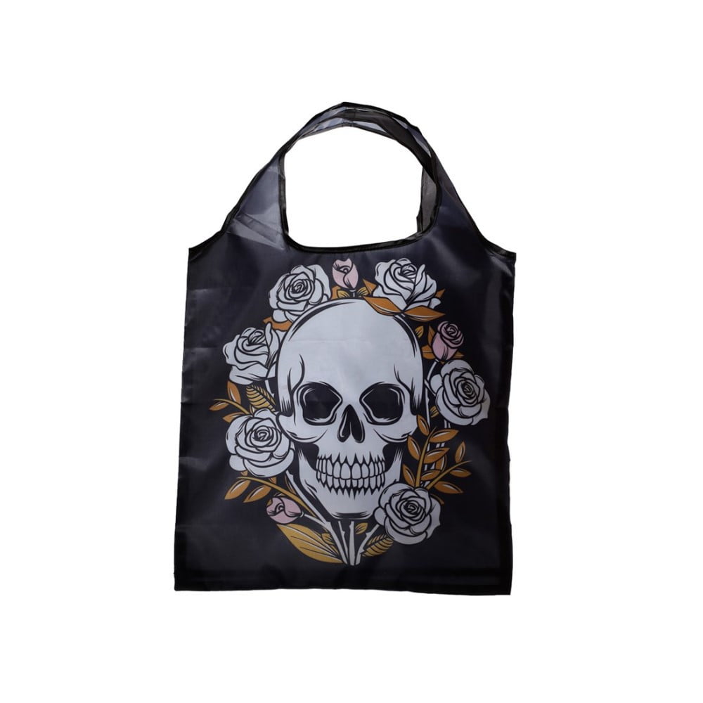 Sac shopping pliable Skulls and Roses