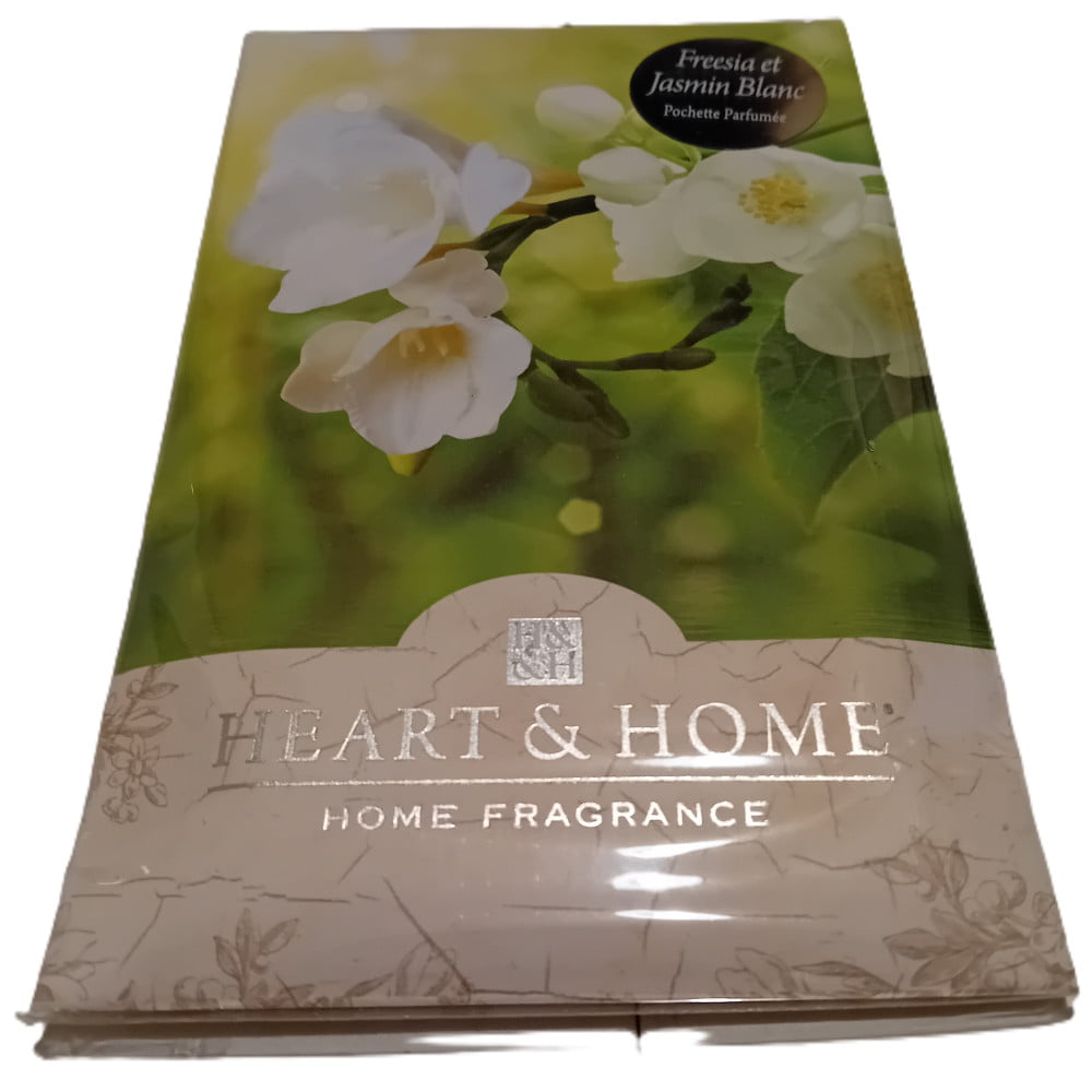 Sachet pochette parfumée Heart & Home parfum Jasmin blanc