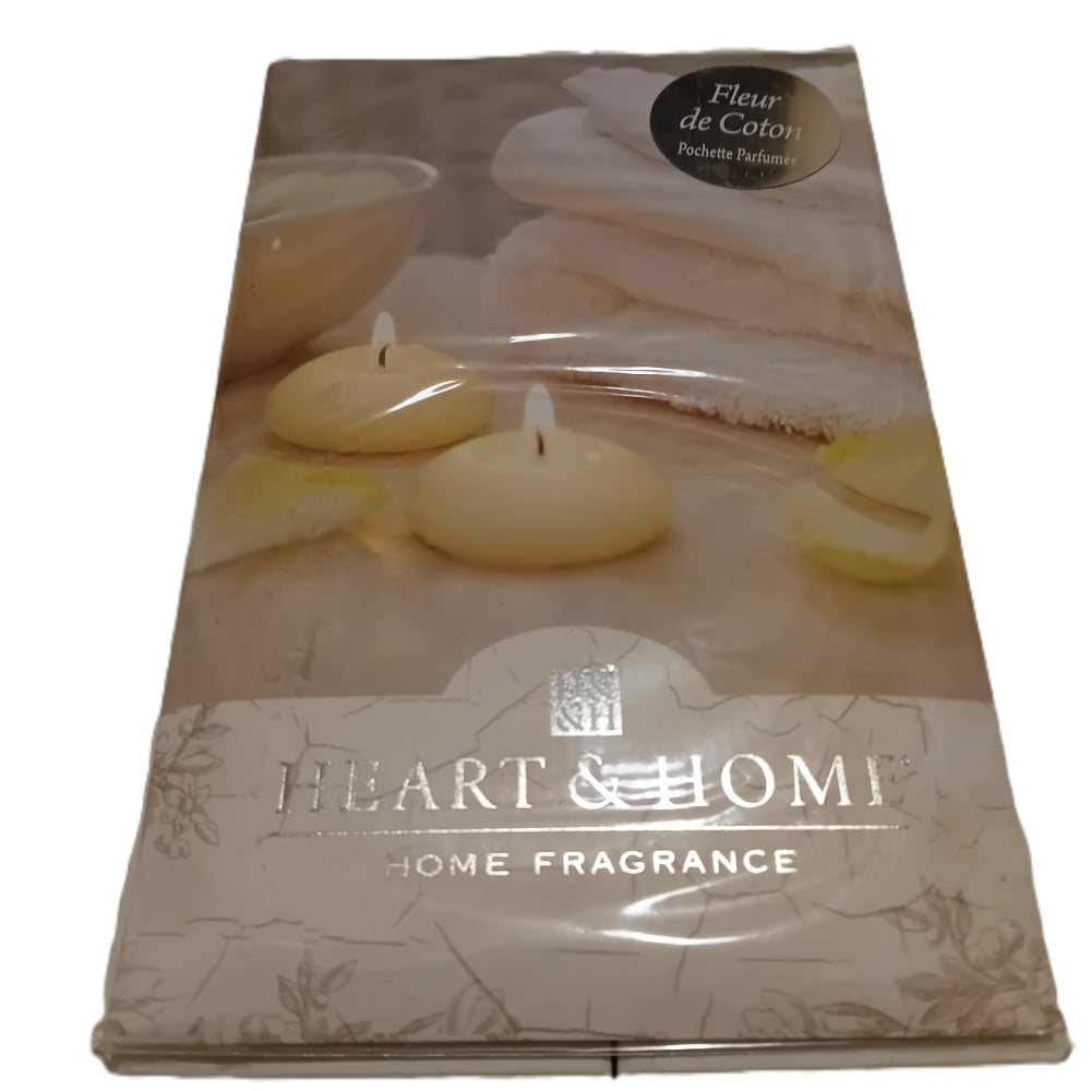 Sachet pochette parfumée Heart & Home parfum Fleur de coton