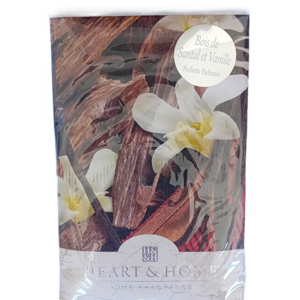 Sachet pochette parfumée Heart & Home parfum Bois de santal et vanille