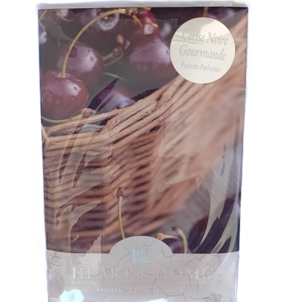 Sachet pochette parfumée Heart & Home parfum Cerise noire gourmande