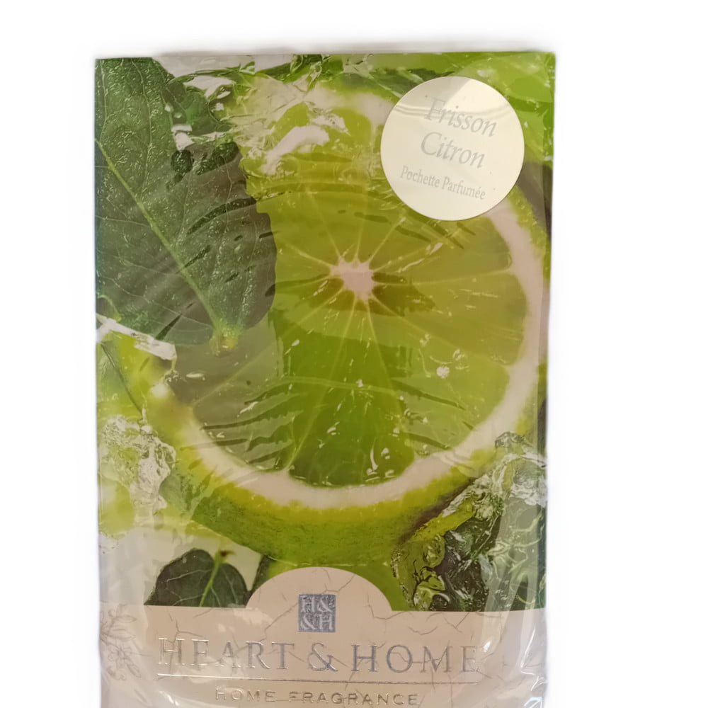 Sachet pochette parfumée Heart & Home parfum Citron frisson