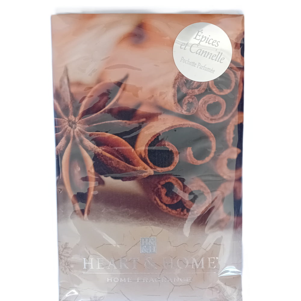 Sachet pochette parfumée Heart & Home parfum Epices et cannelle