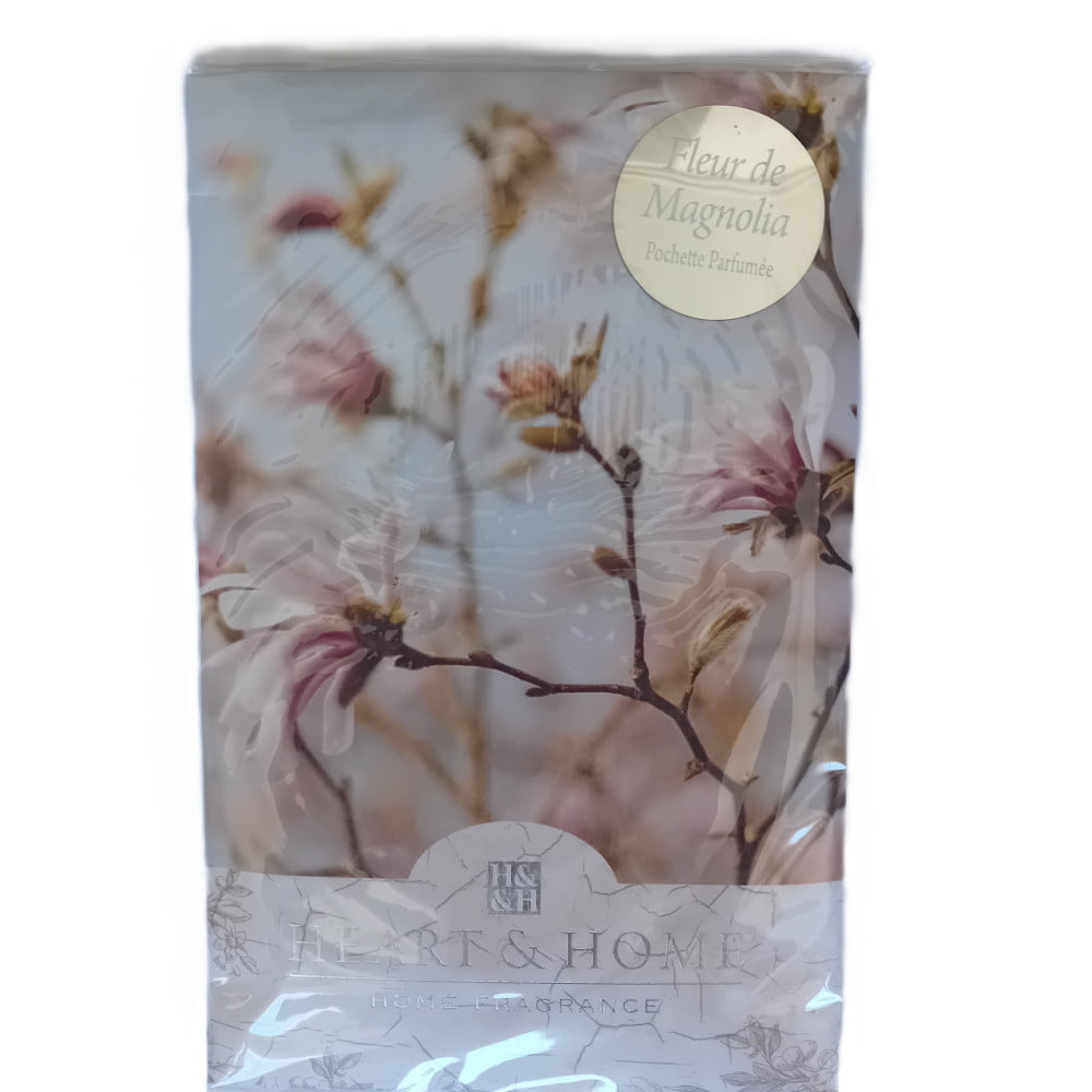 Sachet pochette parfumée Heart & Home parfum Fleur de magnolia