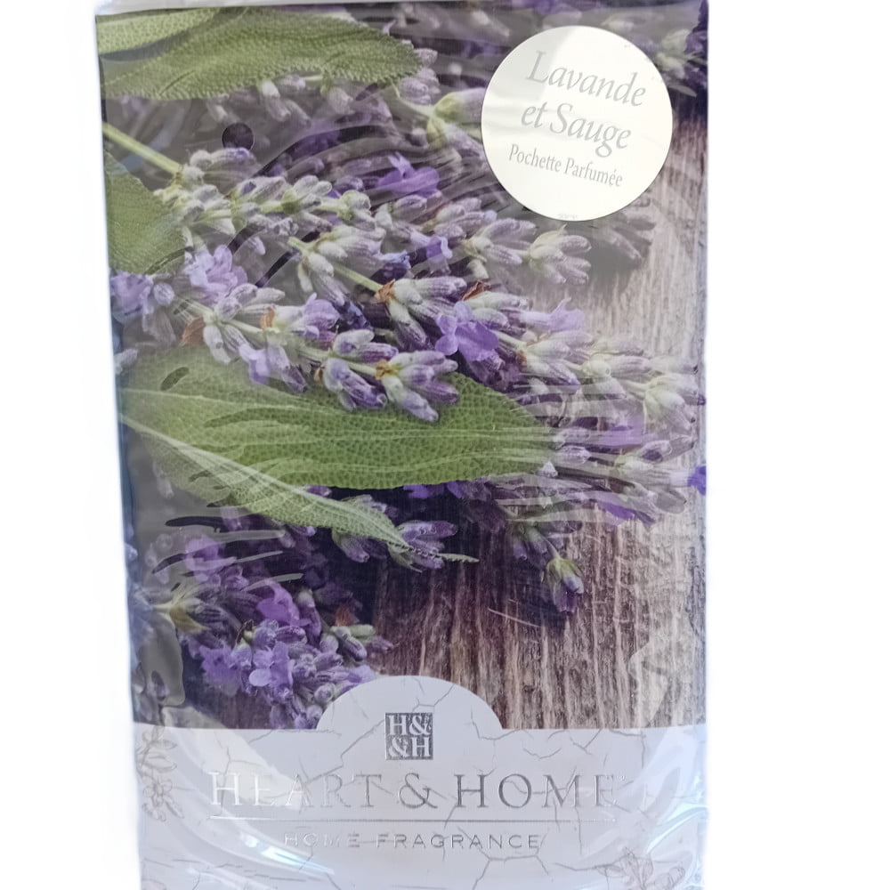 Sachet pochette parfumée Heart & Home parfum Lavande et sauge