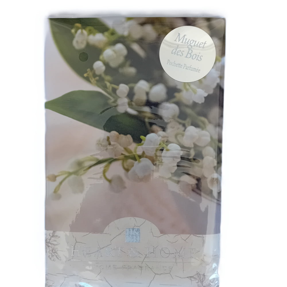 Sachet pochette parfumée Heart & Home parfum Muguet des bois