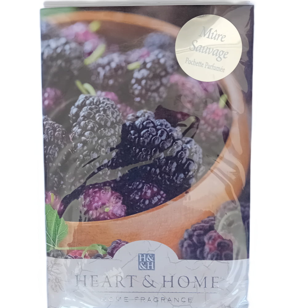 Sachet pochette parfumée Heart & Home parfum Mûre sauvage