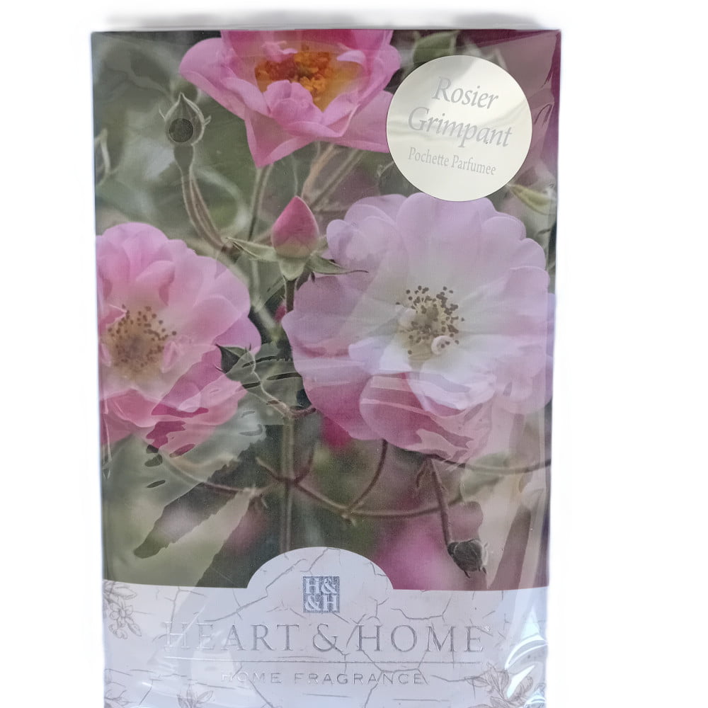 Sachet pochette parfumée Heart & Home parfum Rosier grimpant
