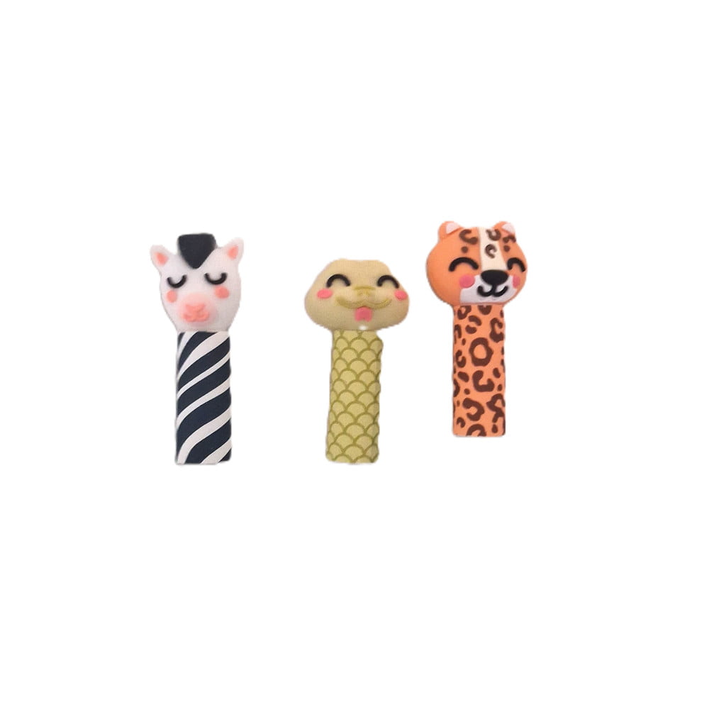 Pochette de 3 Stylos Animaux – Zèbre, Dino et Tigre