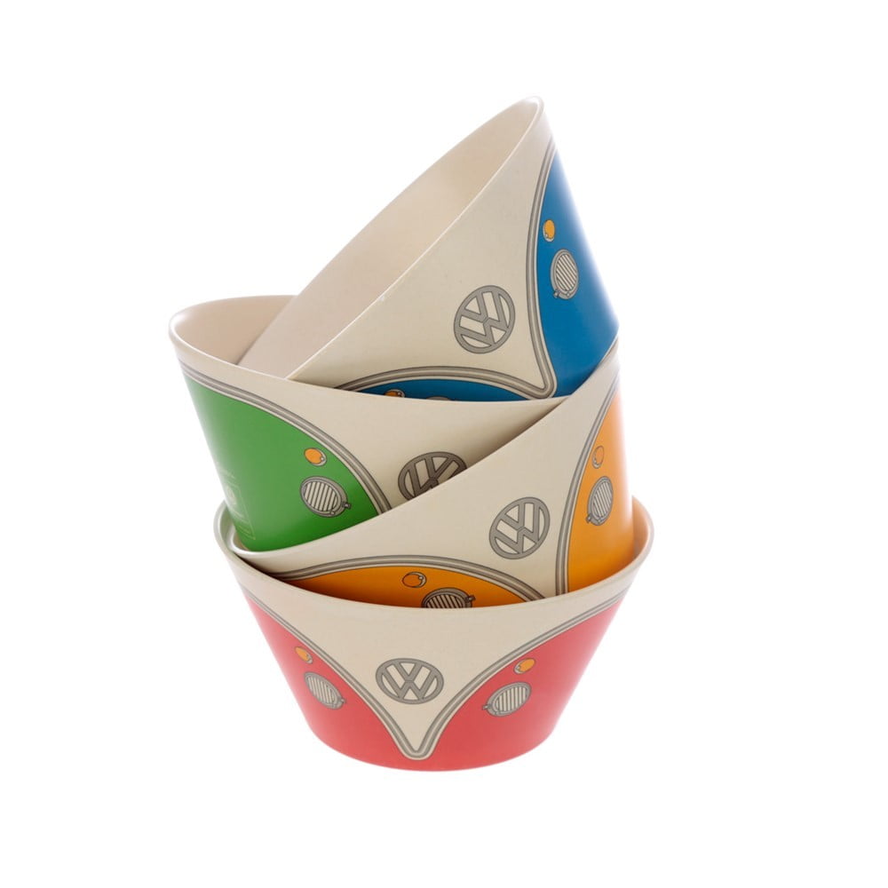 Set de 4 bols VW Combi assortis