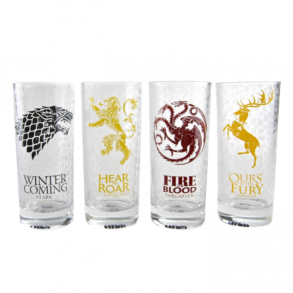 Set de 4 verres Game Of Throne