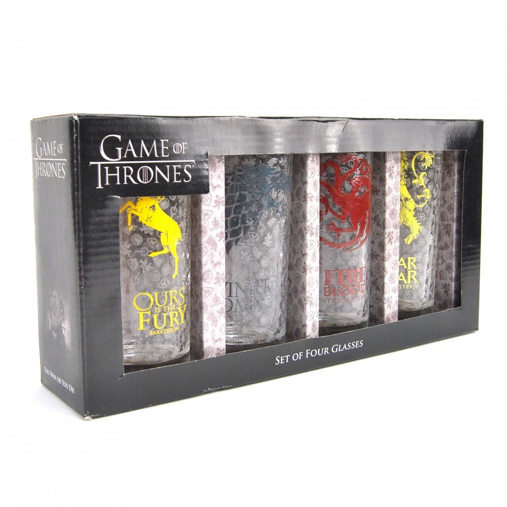 Set de 4 verres Game Of Throne