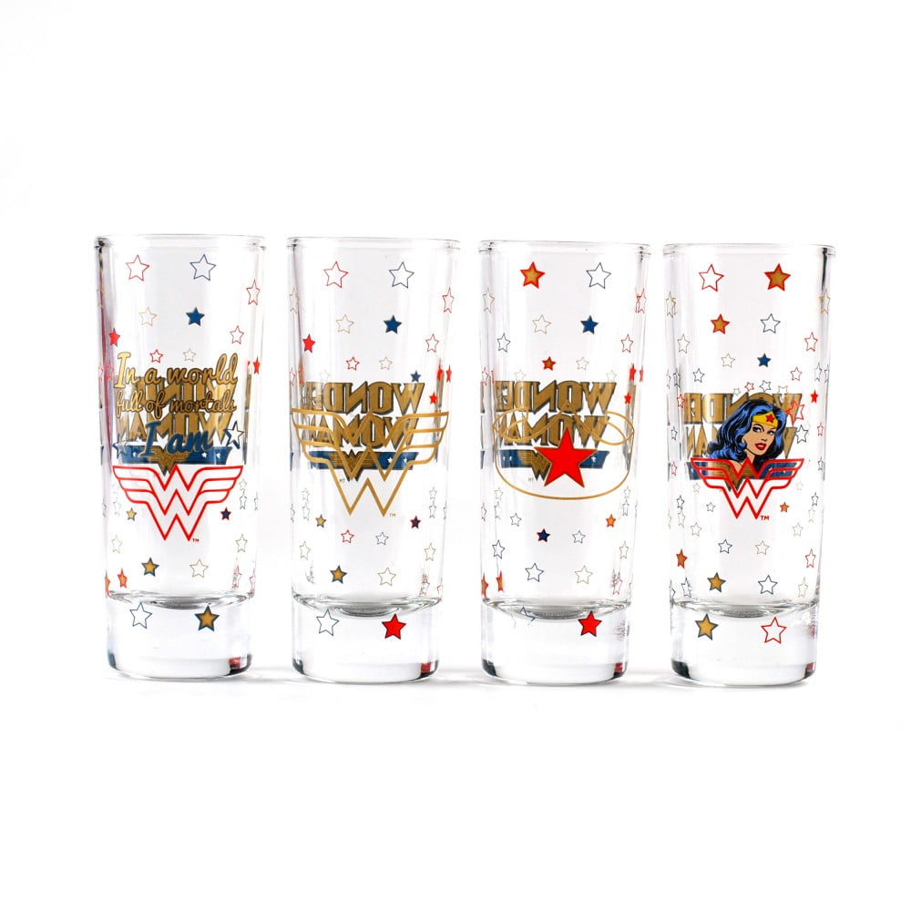 Set de 4 verres Wonder Woman