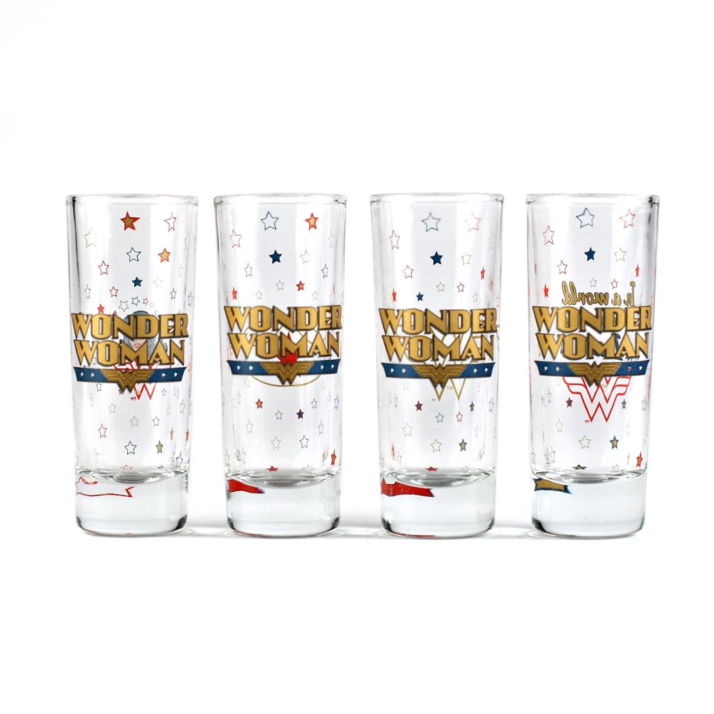 Set de 4 verres Wonder Woman