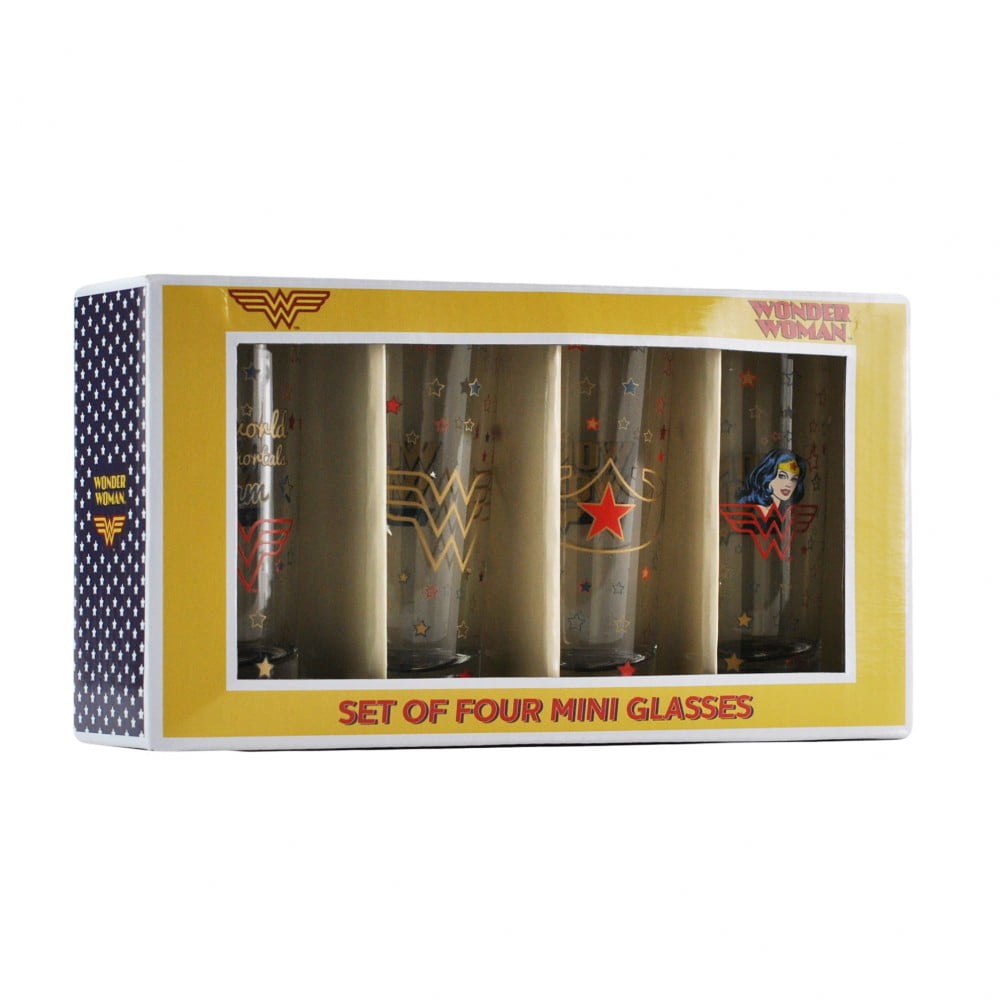 Set de 4 verres Wonder Woman