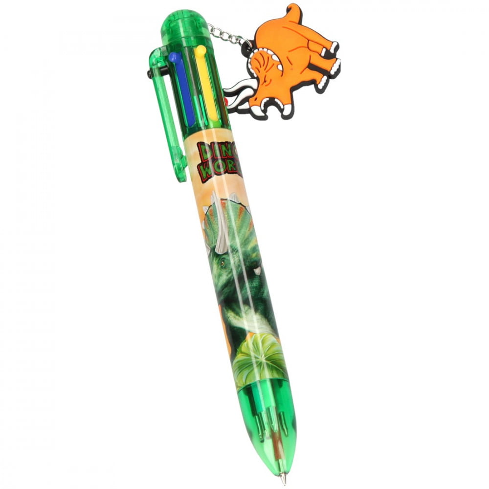 Stylo 6 couleurs Dino World vert