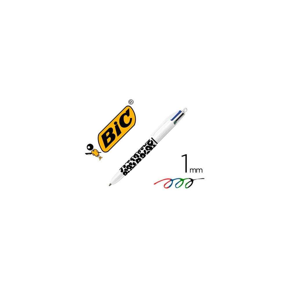 Stylo Bic 4 couleurs Jungle