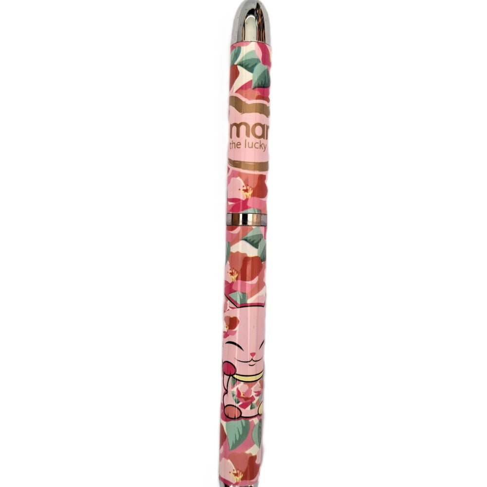 Stylo bille rotatif Maneki Neko blanc – Mani The Lucky Cat