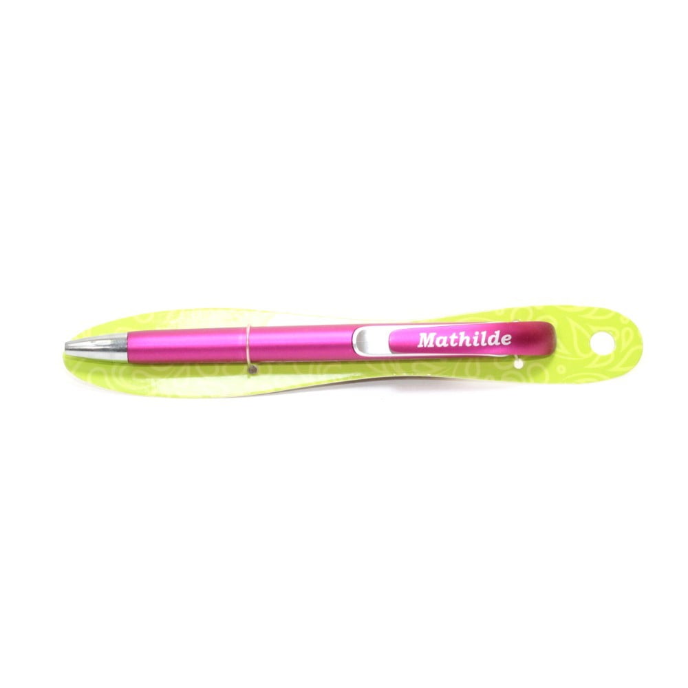Stylo bille rétractable Prénom Mathilde