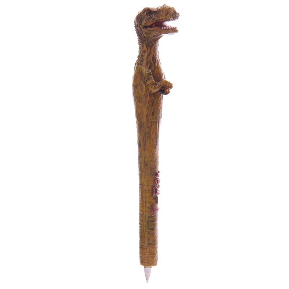 Stylo Dinosaure tête marron