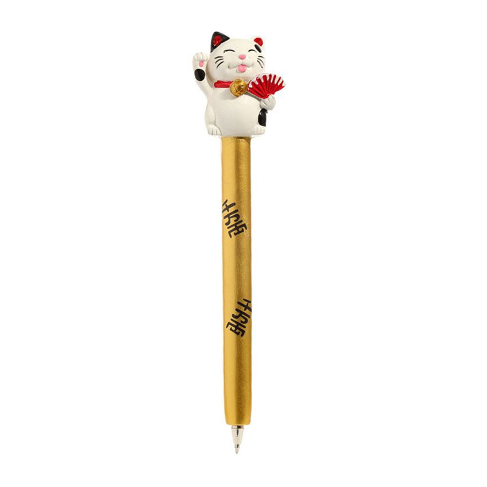 Stylo Maneki Neko éventail rouge