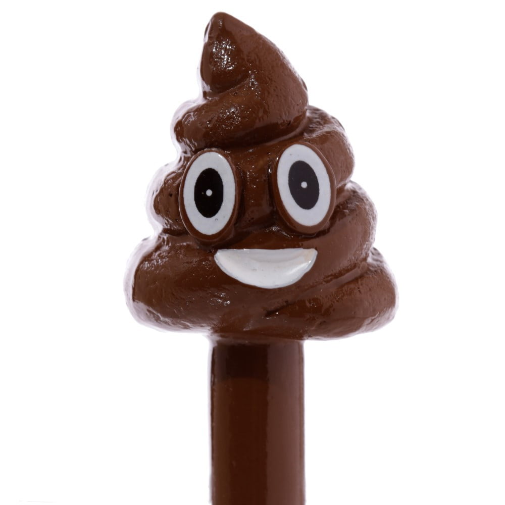 Stylo Emoticone poop marron