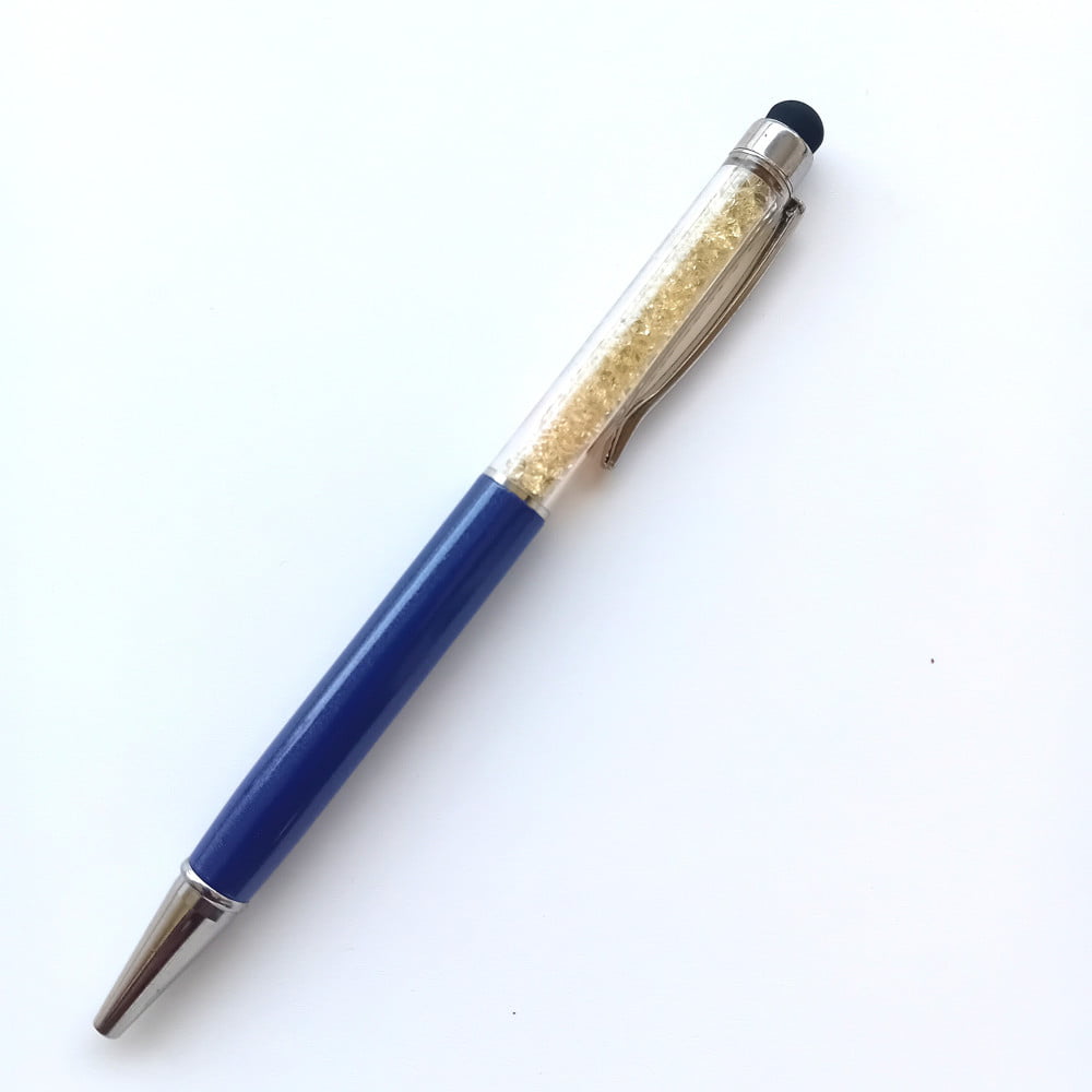 Stylo strass avec stylet Marseille Bleu marine