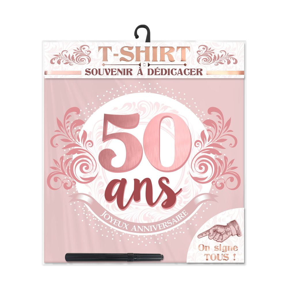 T Shirt Anniv Femme 50 Ans