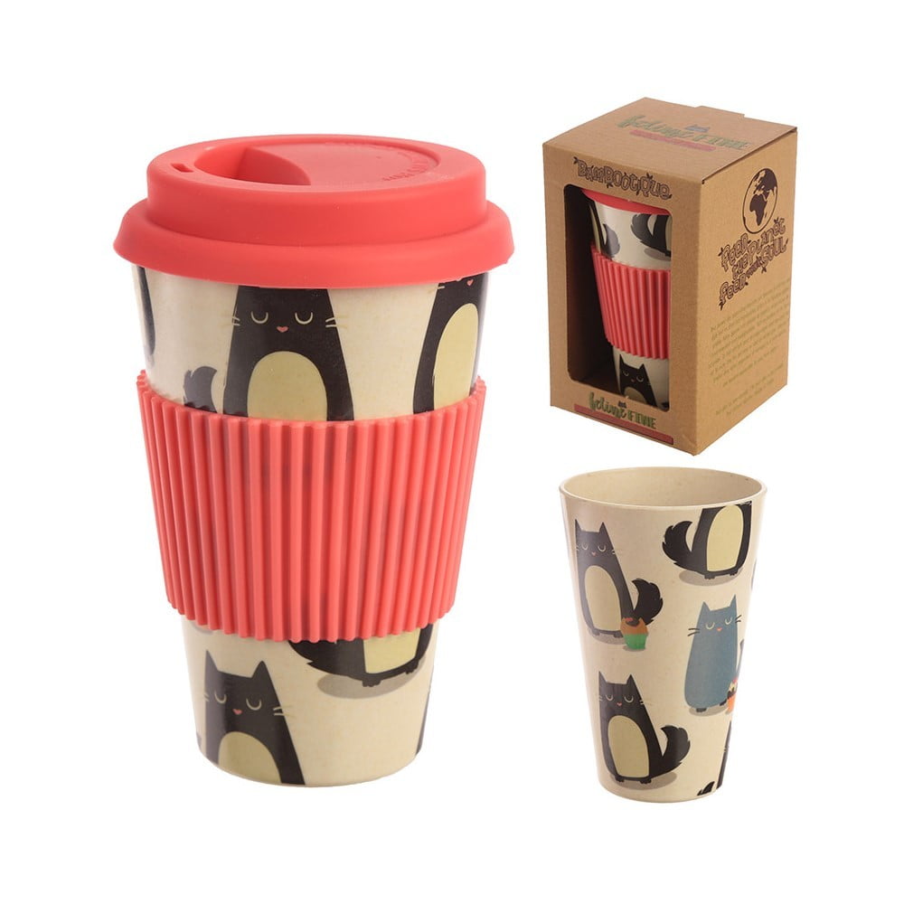 Tasse de voyage Bambou Feline fine